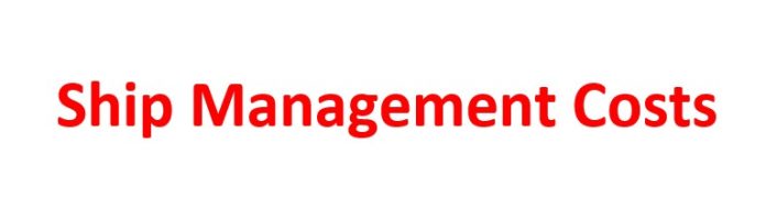 Ship Management Costs