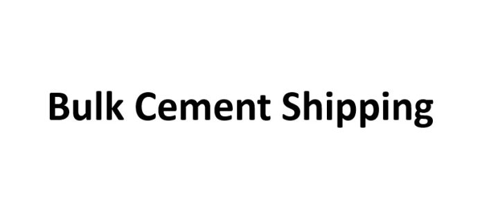 Bulk Cement Shipping