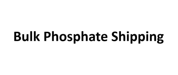 Bulk Phosphate Shipping