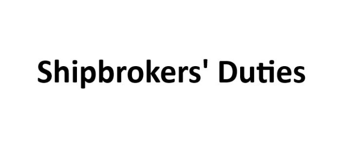 Shipbrokers' Duties