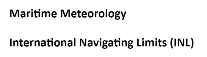 Maritime Meteorology and International Navigating Limits