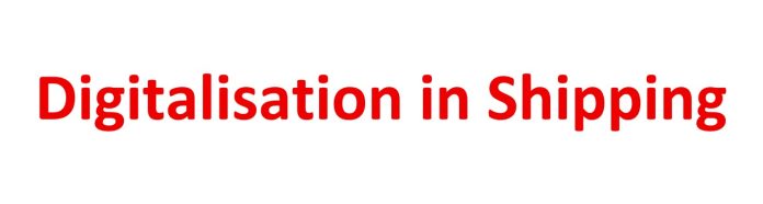 Digitalisation in Shipping